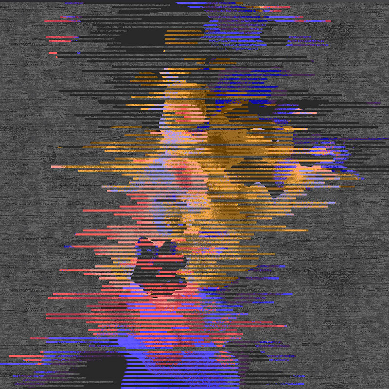 高清印花地毯-舞影（2色可。